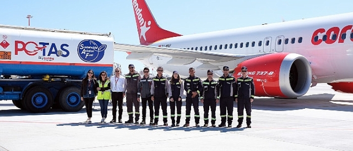 Corendon Airlines, Antalya'da bir ilke imza atarak  Sürdürebilir Havacılık Yakıtı (SAF) yakıt kullanımına başladı
