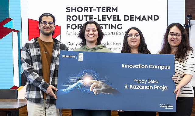 Samsung'un UNDP Türkiye iş birliğiyle hayata geçirdiği Innovation Campus programının mezunları projelerini sundu